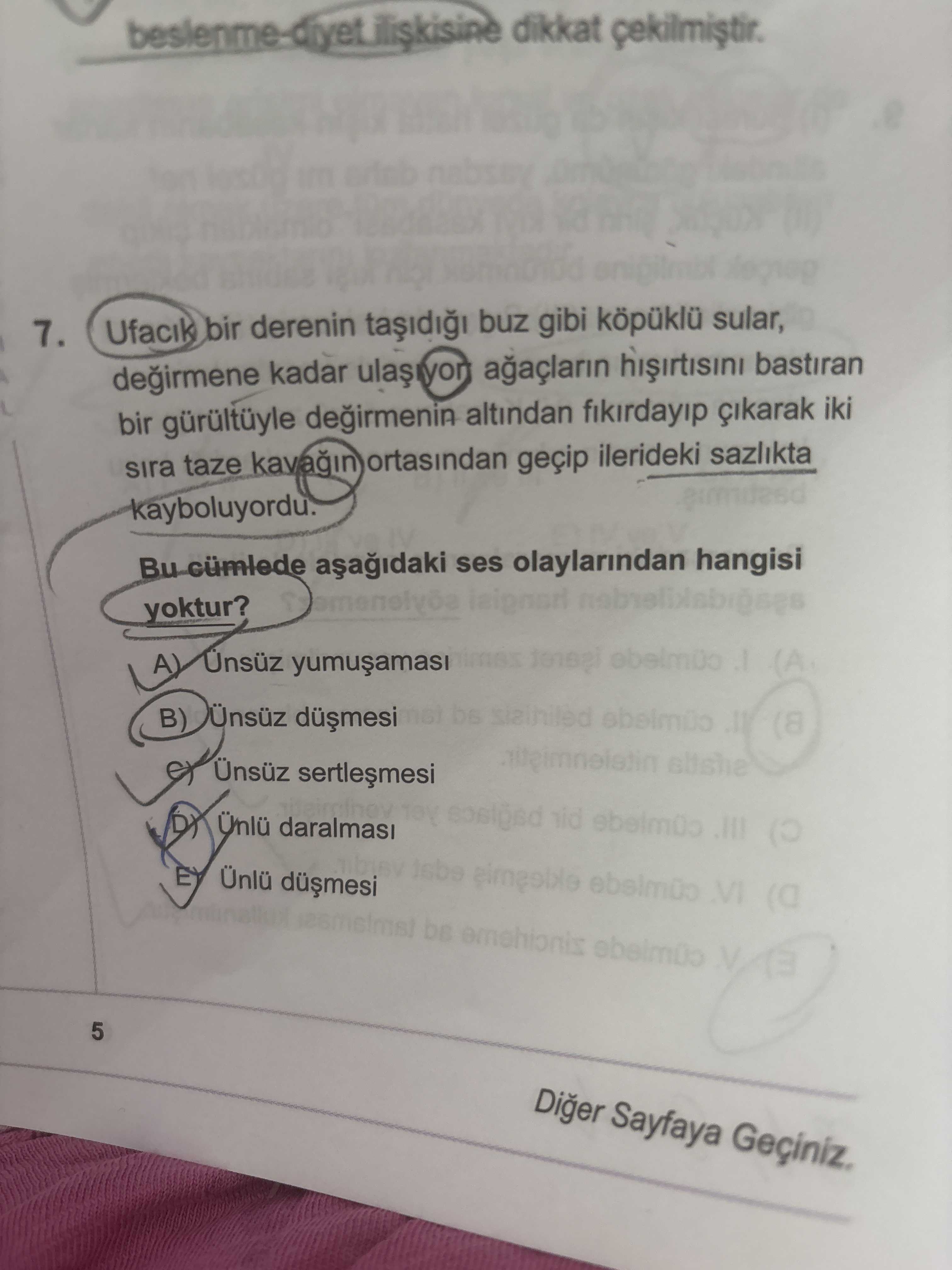 Ufacık bir derenin taşıdığı buz gibi köpüklü sular, değirmene kadar ulaşıyor ağaçların hışırtısını