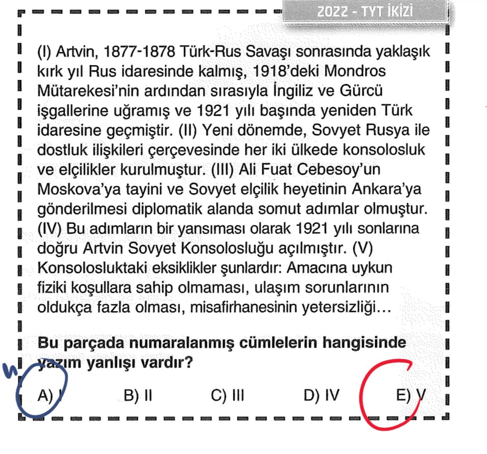 (I) Artvin, 1877-1878 Türk-Rus Savaşı sonrasında yaklaşık kırk yıl Rus idaresinde kalmış, 1918'deki