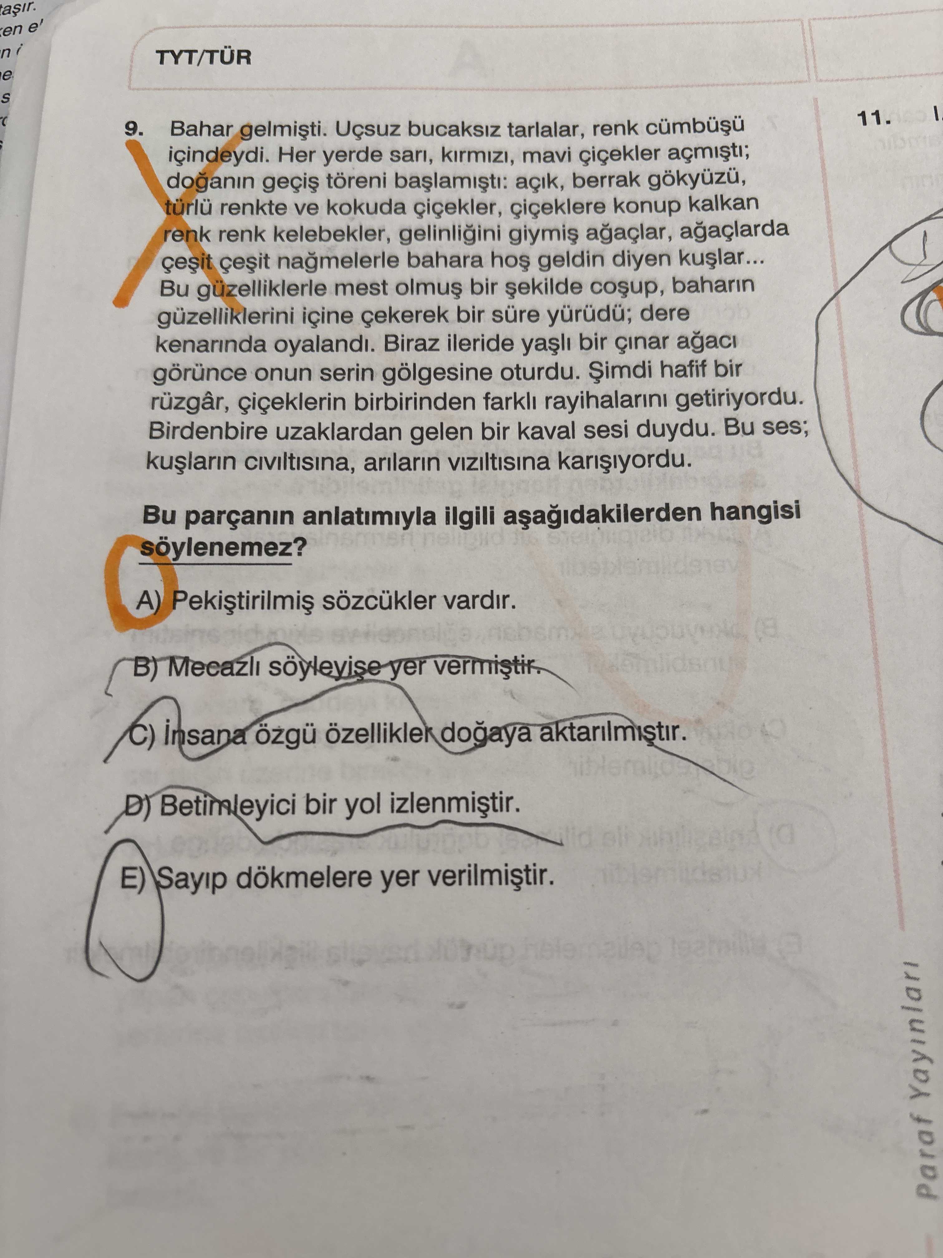 Bahar gelmişti. Uçsuz bucaksız tarlalar, renk cümbüşü içindeydi. Her yerde sarı, kırmızı, mavi