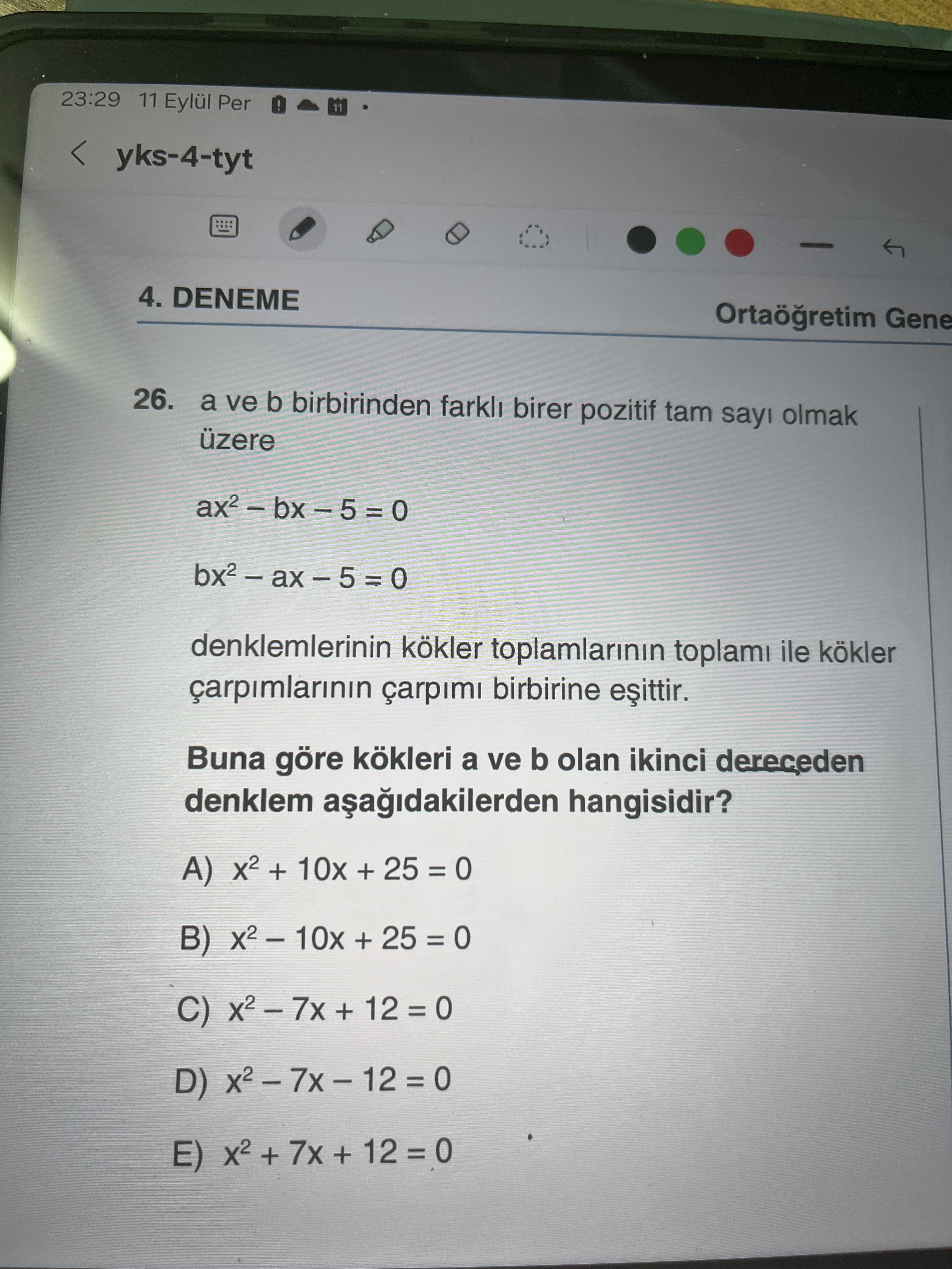 Matematik (11. Sınıf)