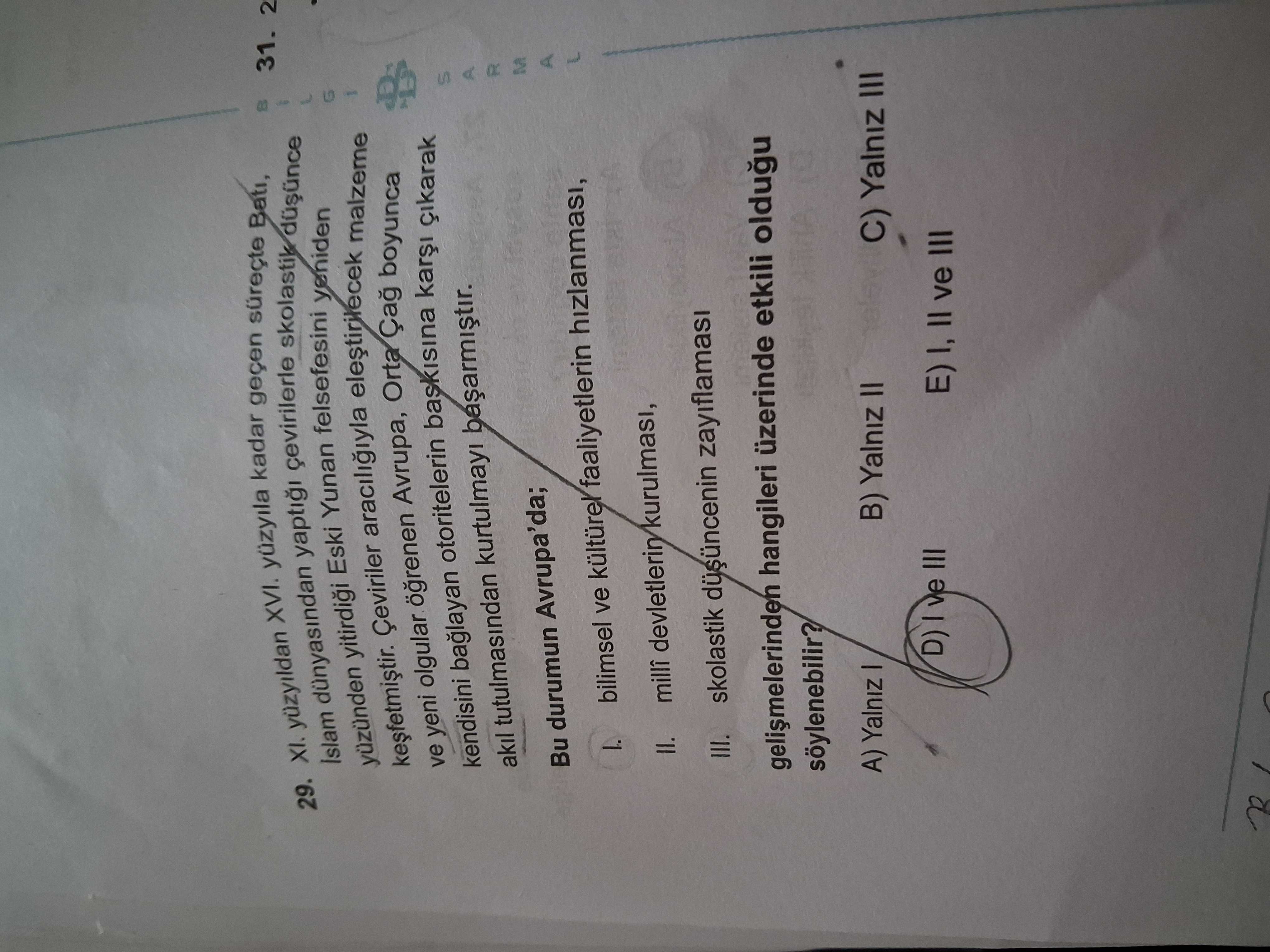 XI. yüzyıldan XVI. yüzyıla kadar geçen süreçte Batı, İslam dünyasından yaptığı çevirilerle skolastik