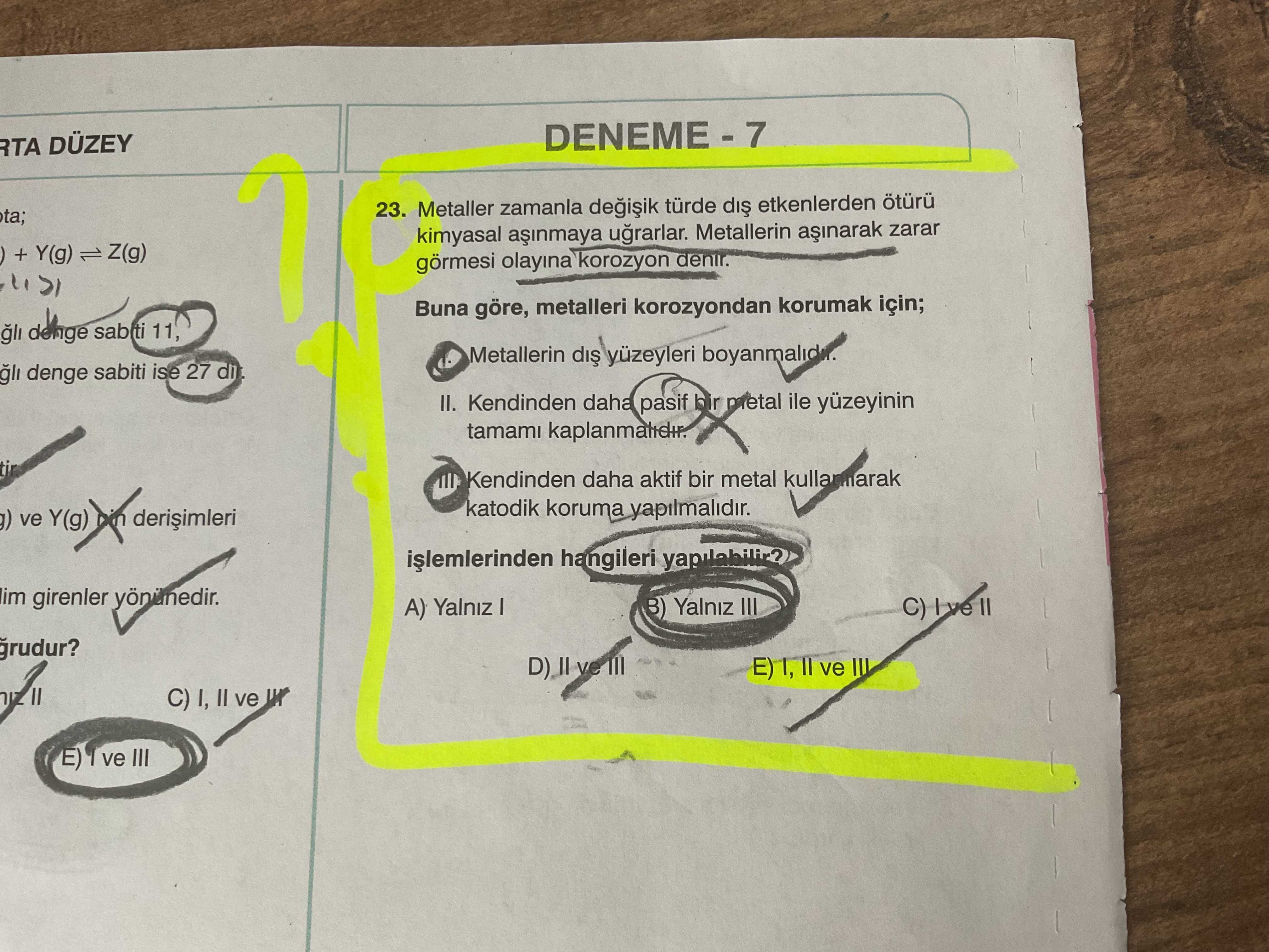 Metaller zamanla değişik türde dış etkenlerden ötürü kimyasal aşınmaya uğrarlar. Metallerin aşınarak