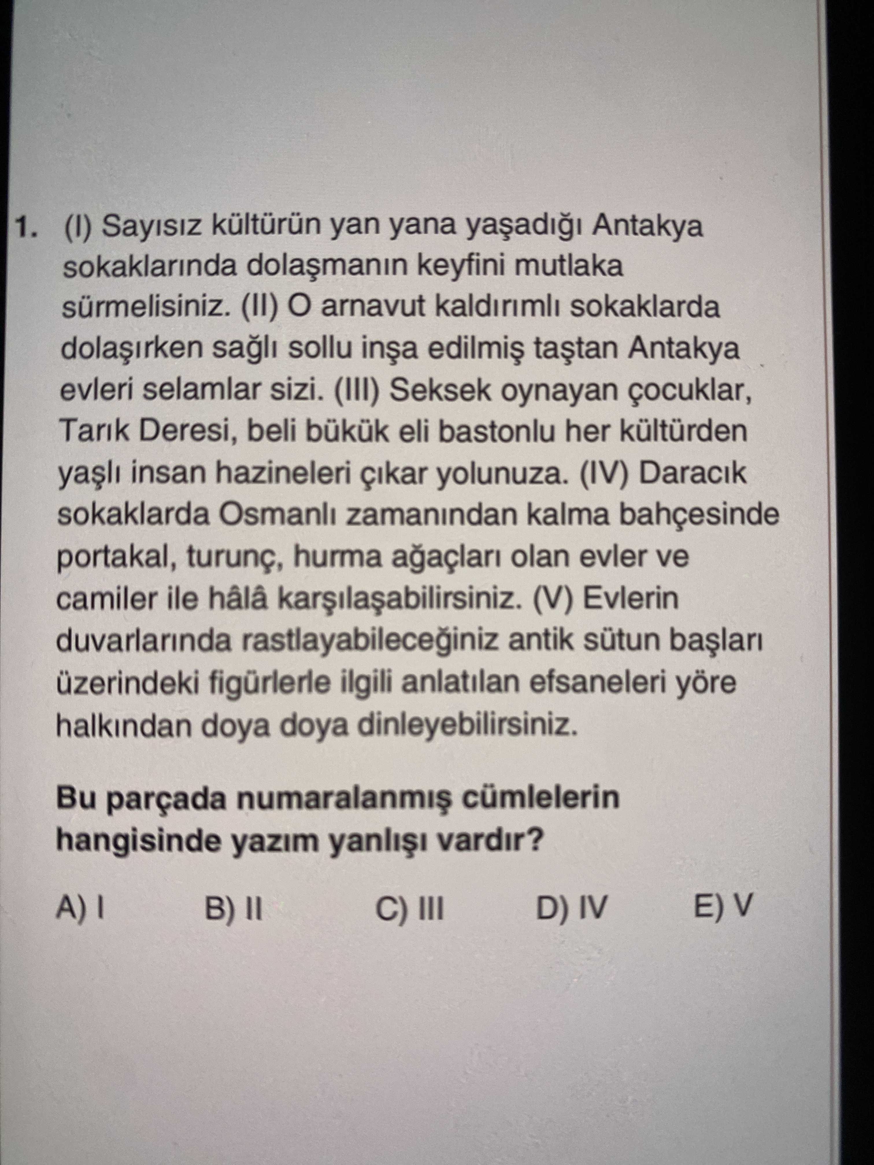 (I) Sayısız kültürün yan yana yaşadığı Antakya sokaklarında dolaşmanın keyfini mutlaka sürmelisiniz