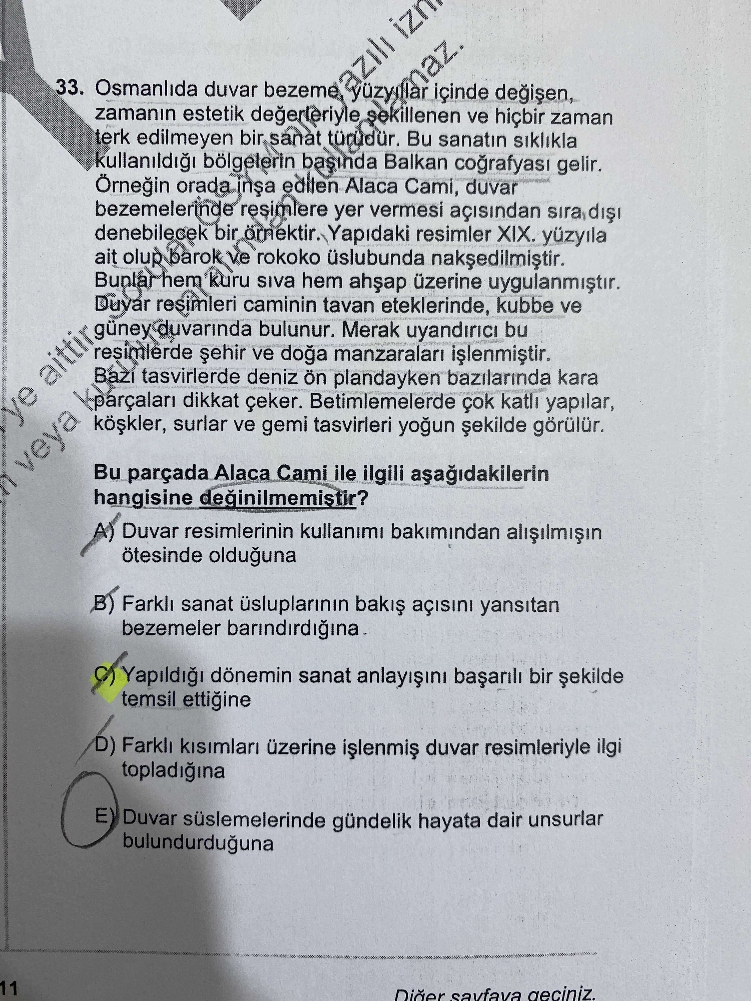 Osmanlıda duvar bezeme, yüzyıllar içinde değişen, zamanın estetik değerleriyle şekillenen ve hiçbir