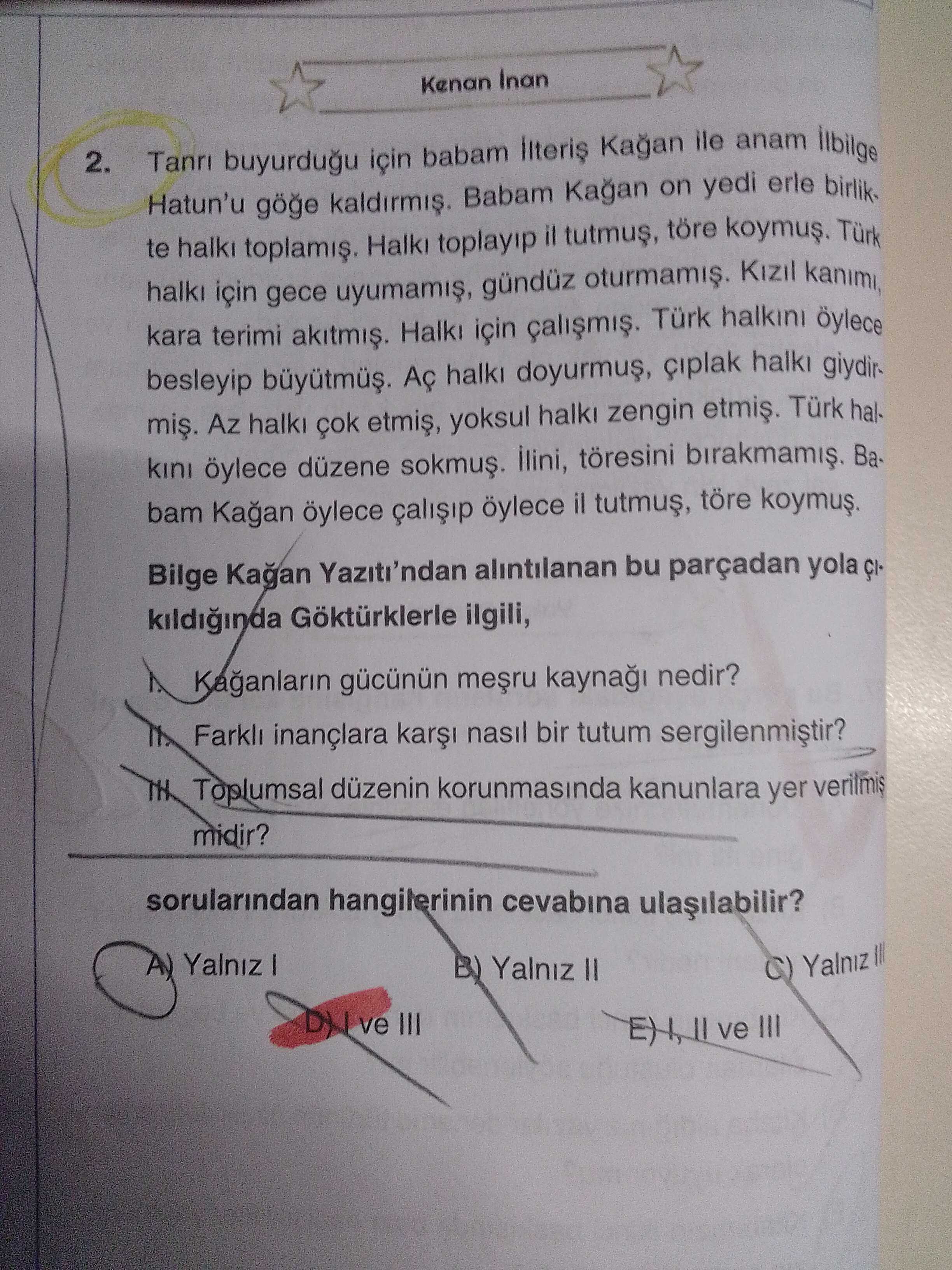 Tanrı buyurduğu için babam İlteriş Kağan ile anam İlbilge Hatun'u göğe kaldırmış. Babam Kağan on