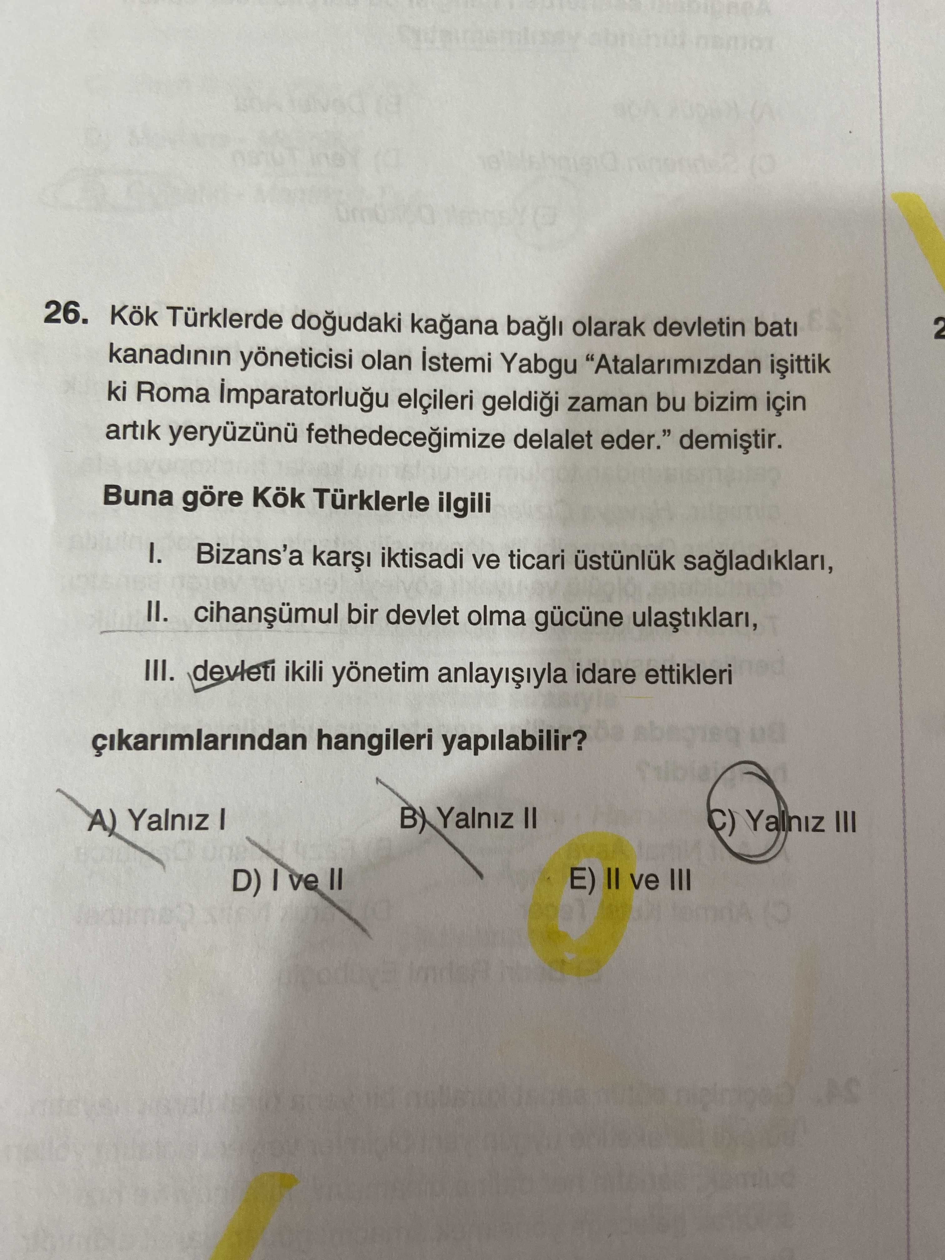 Kök Türklerde doğudaki kağana bağlı olarak devletin batı kanadının yöneticisi olan İstemi Yabgu