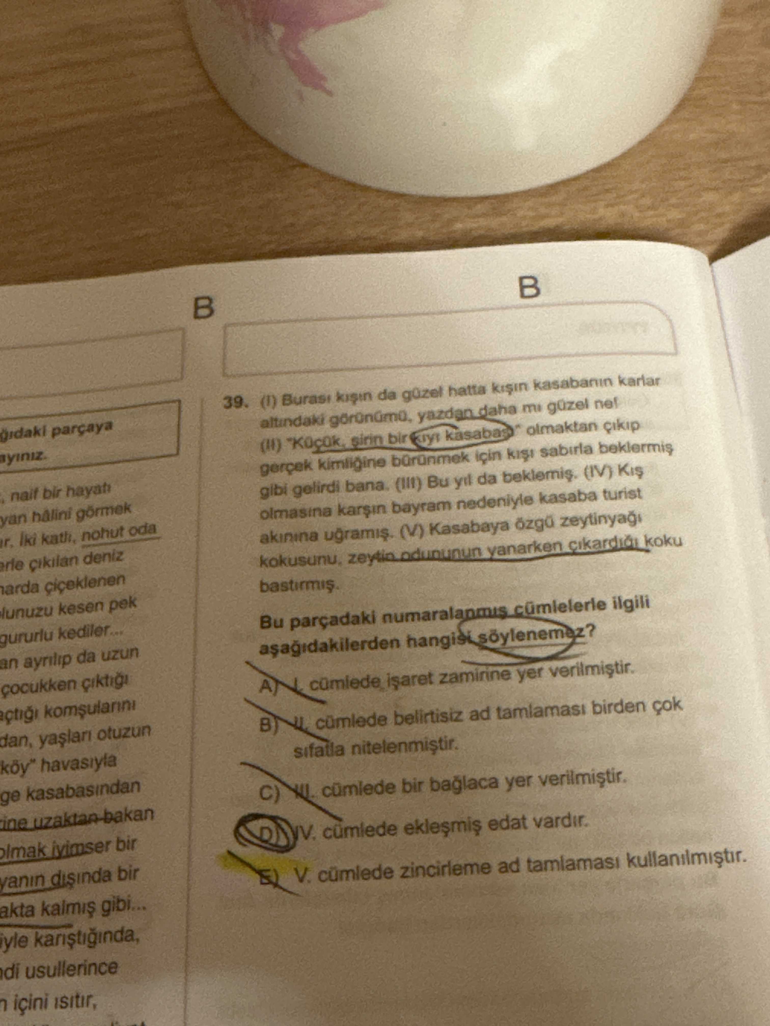 (I) Burası kışın da güzel hatta kışın kasabanın karlar altındaki görünümü, yazdan daha mı güzel ne!
