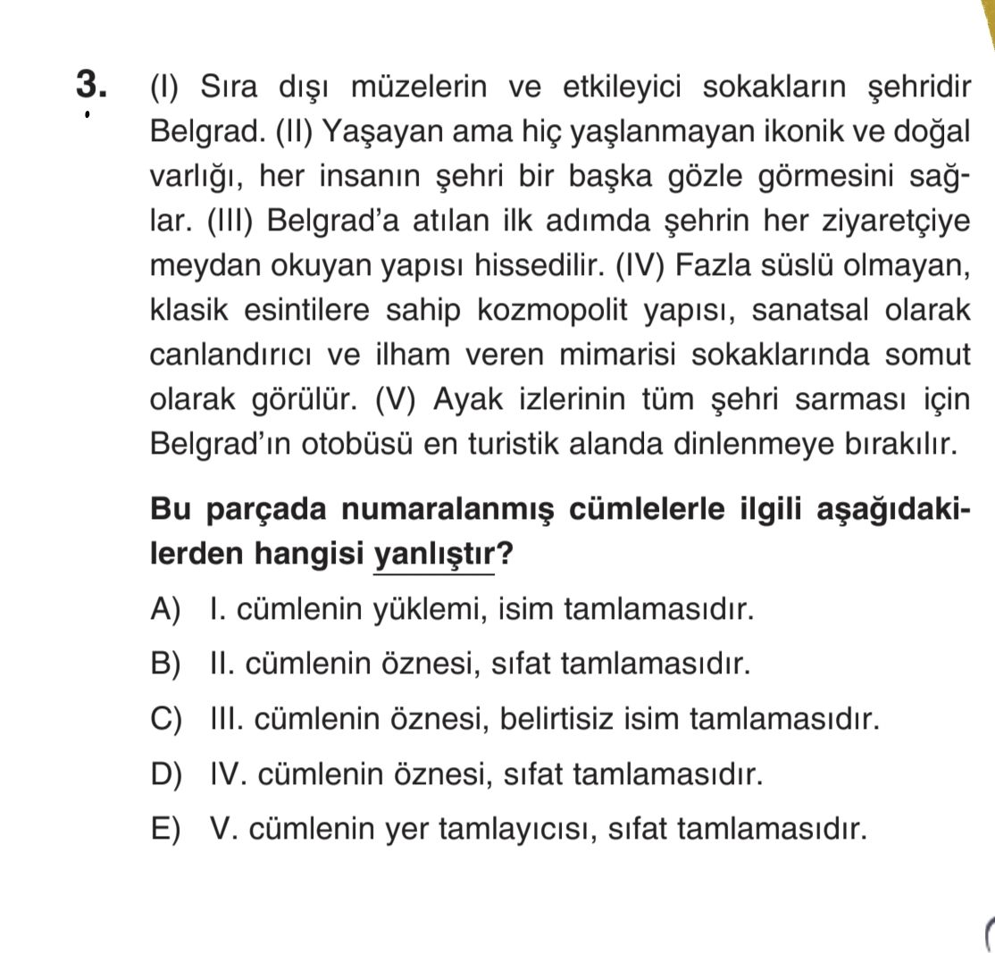 (I) Sıra dışı müzelerin ve etkileyici sokakların şehridir Belgrad. (II) Yaşayan ama hiç yaşlanmayan