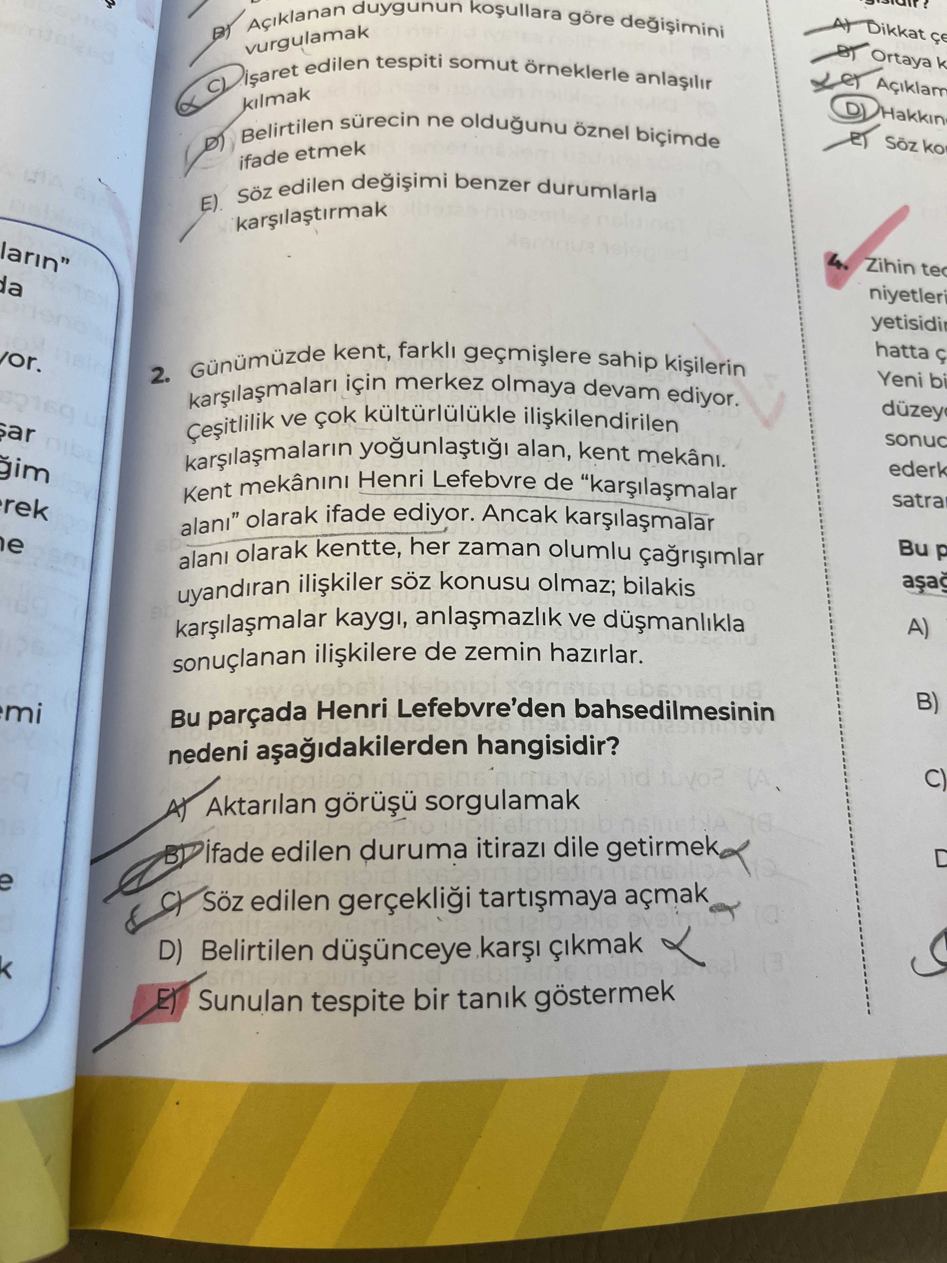 Duygunun vurgulamak Ortaya k tespiti somut edilen kilmak ne oldugunu öznel Belirtilen ko ifade etmek edilen benzer durumlarla larin\ , , , , , , , , , , , , , , , , olarak ifade ediyor. Ancak e olarak kentte, her zaman olumlu Bu p uyandiran konusu olmaz; bilakis kaygi, ve A) sonuclanan de zemin hazirlar. mi Bu parçada Henri Lefebvre'den bahsedilmesinin B) nedeni hangisidir. C) Aktarilan sorgulamak ifade edilen duruma itirazi dile getirmek edilen gerçeklii açmak D) Belirtilen Sunulan tespite bir tanik duygunun vurgulamak Ortaya k tespiti somut edilen kilmak ne oldugunu öznel Belirtilen ko ifade etmek edilen benzer durumlarla larin\ , , , , , , , , , , , , , , , , , , , , , , , , , , , , , , , olarak ifade ediyor. C) Aktarilan sorgulamak ifade edilen duruma itirazi dile getirmek edilen gerçeklii açmak D) Belirtilen Sunulan tespite bir tanik. ?? Model.Question.title