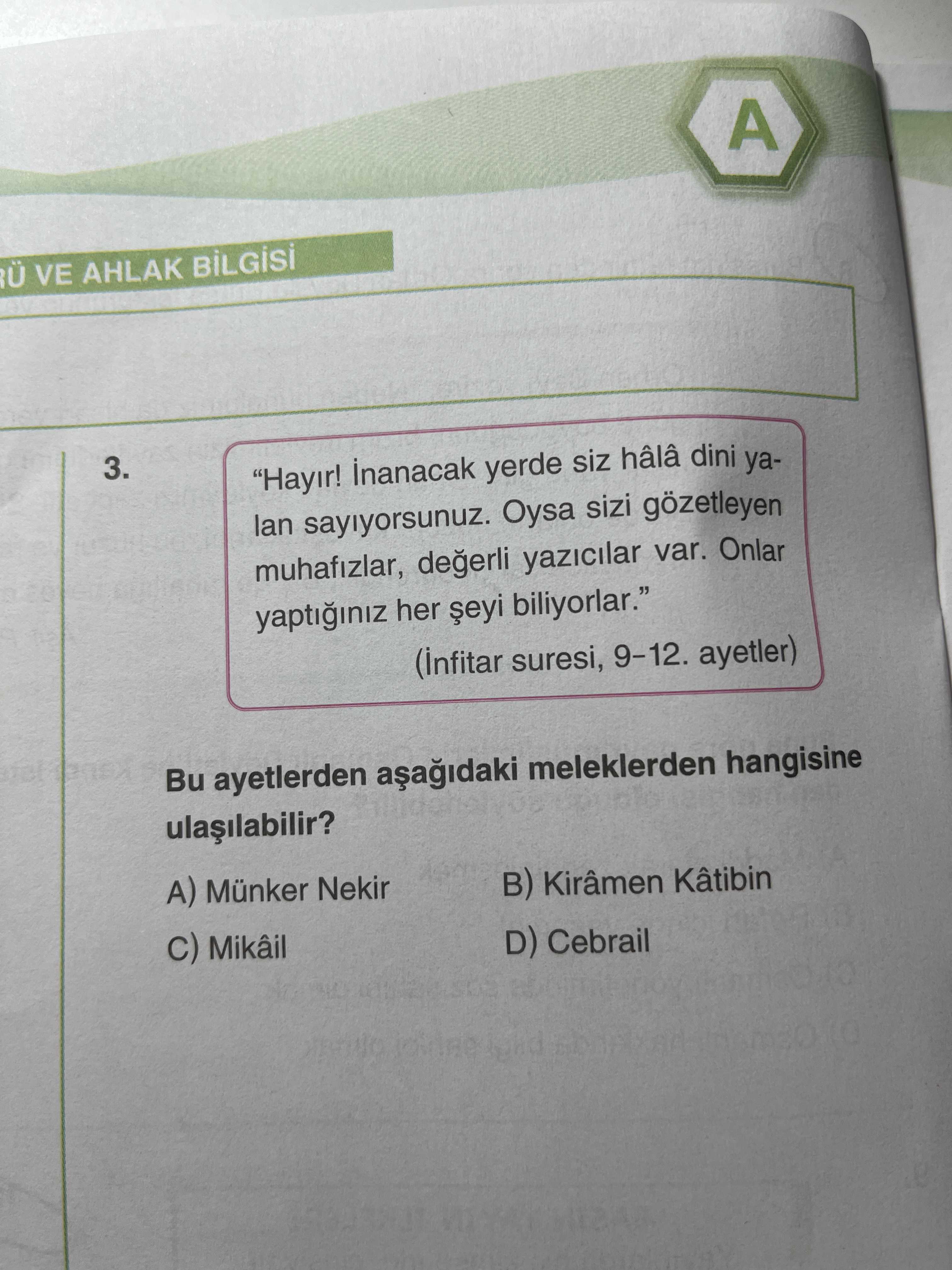 Din Kültürü ve Ahlak Bilgisi (8. Sınıf)
