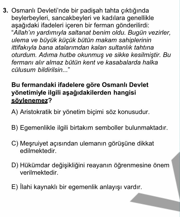 Osmanlı Devleti'nde bir padişah tahta çıktığında beylerbeyleri, sancakbeyleri ve kadılara genellikle
