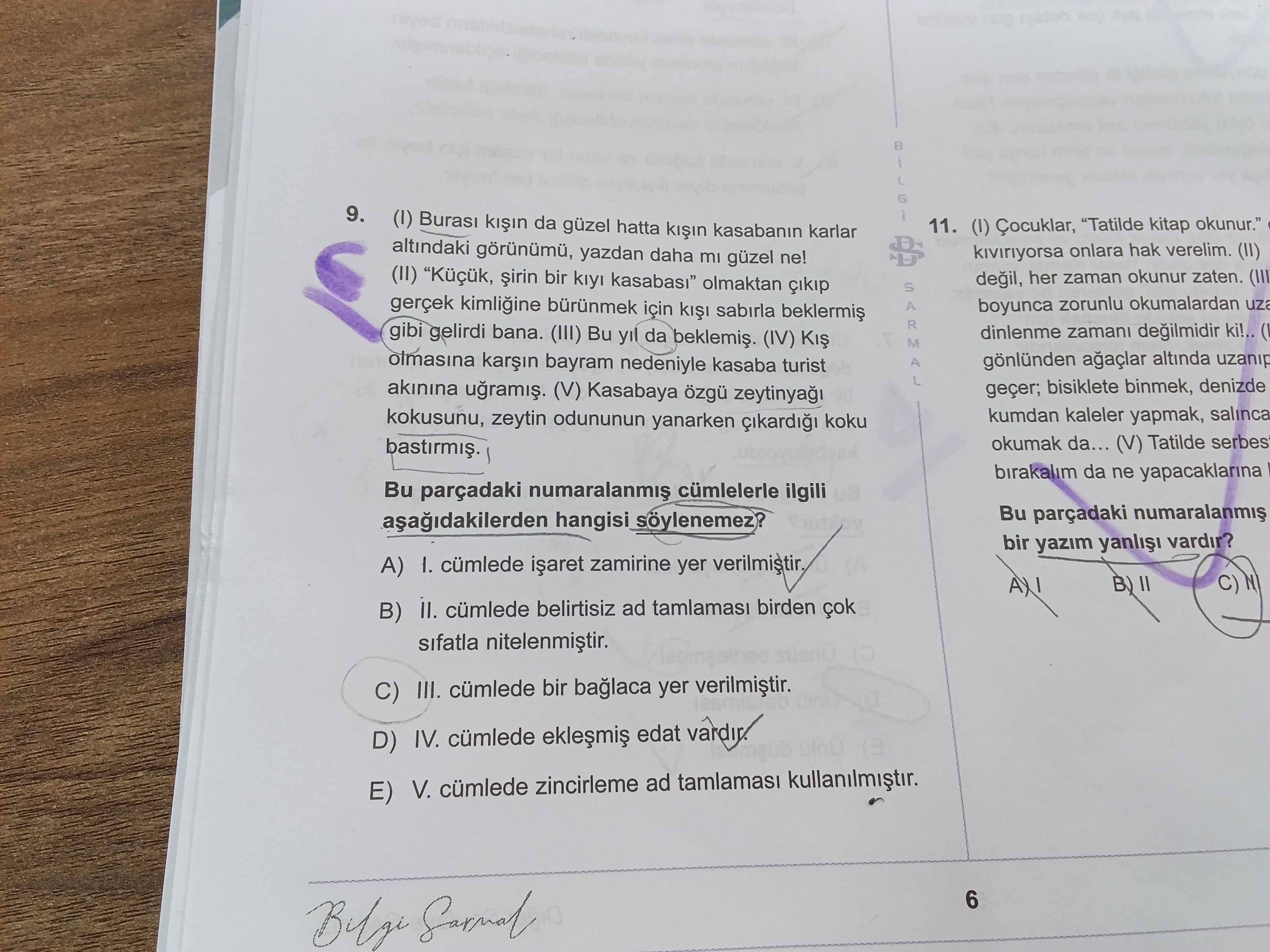 (I) Burası kışın da güzel hatta kışın kasabanın karlar altındaki görünümü, yazdan daha mı güzel ne!
