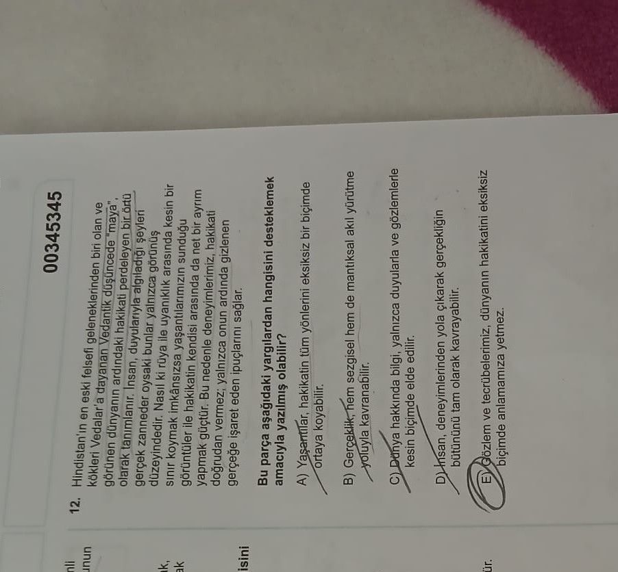 Hristos'dan ün et eşki gelenlerin den biey olan ve 00345345 kolleri Vedalar'a dayanan, düşünce