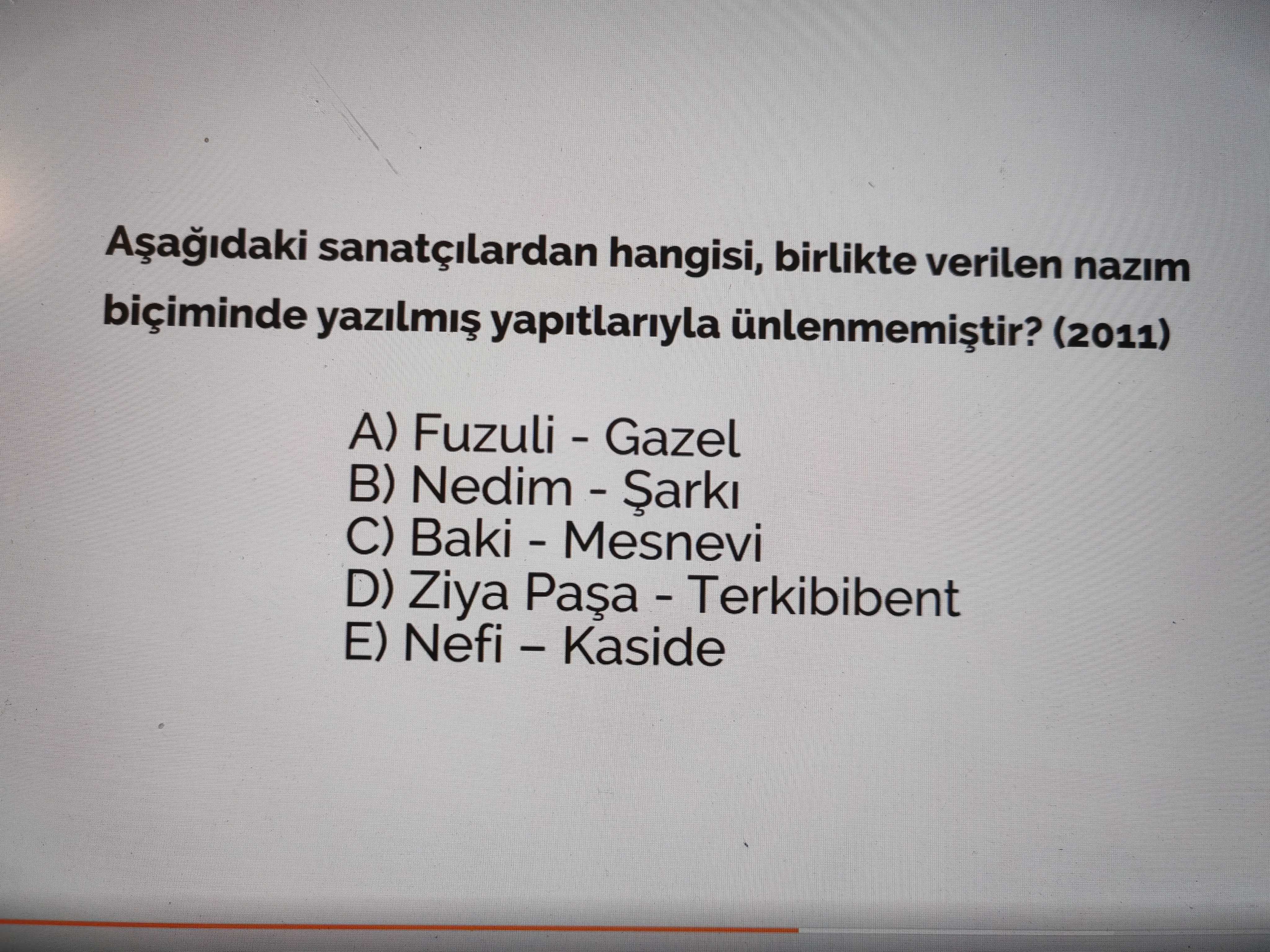 Türk Dili ve Edebiyatı  (11. Sınıf)