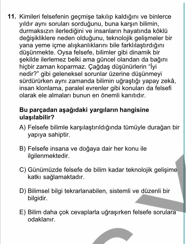 Kimileri felsefenin geçmişe takılıp kaldığını ve binlerce yıldır aynı soruları sorduğunu, buna