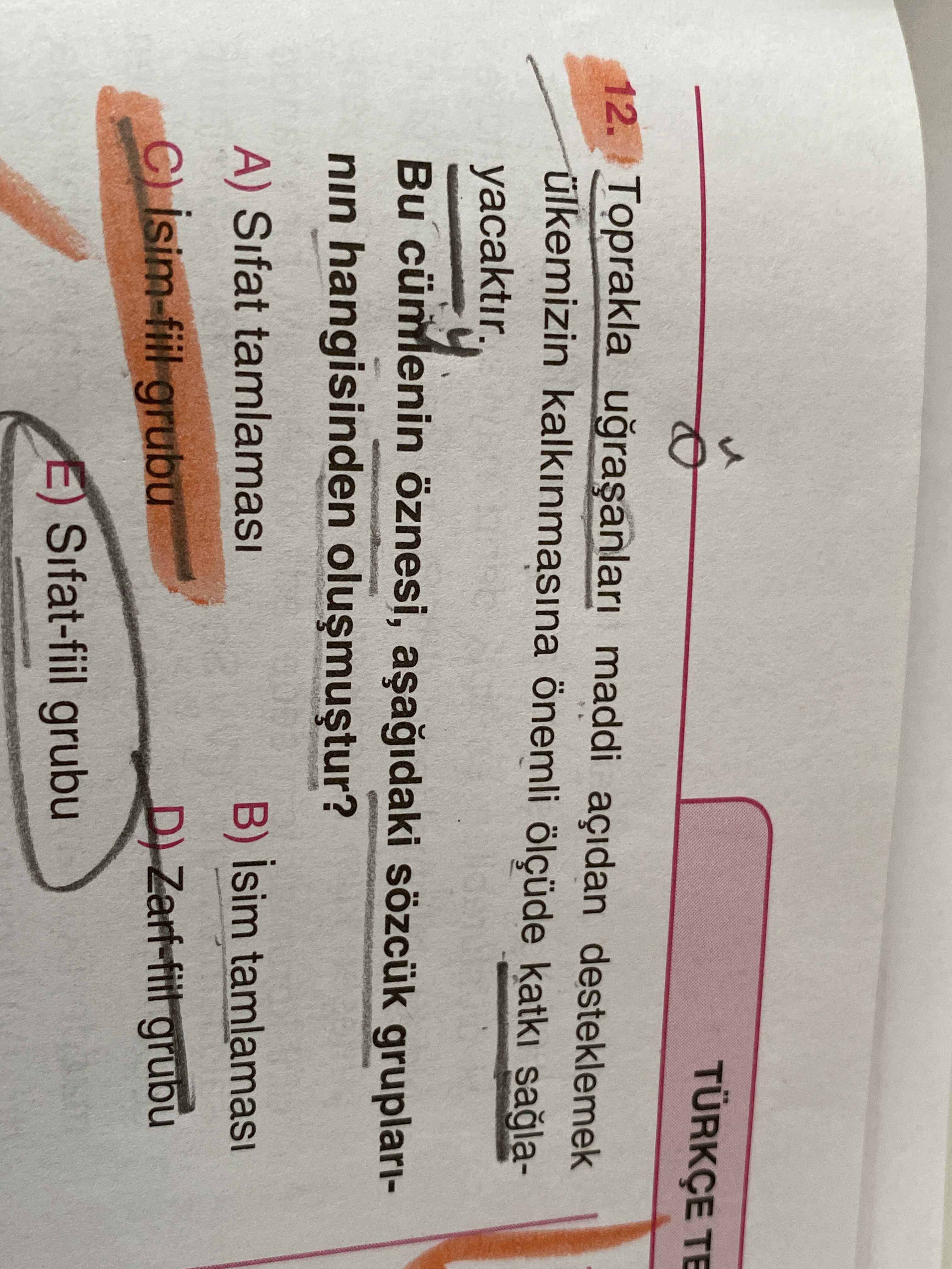 Toprakla uğraşanları maddi açıdan desteklemek ülkemizin kalkınmasına önemli ölçüde katkı