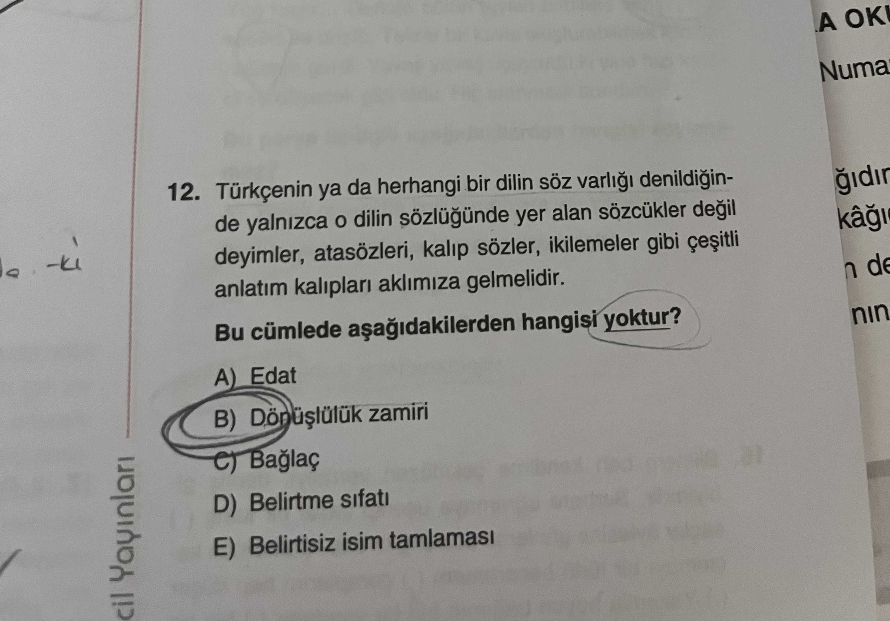 Türkçenin ya da herhangi bir dilin söz varlığı denildiğinde yalnızca o dilin sözlüğünde yer alan