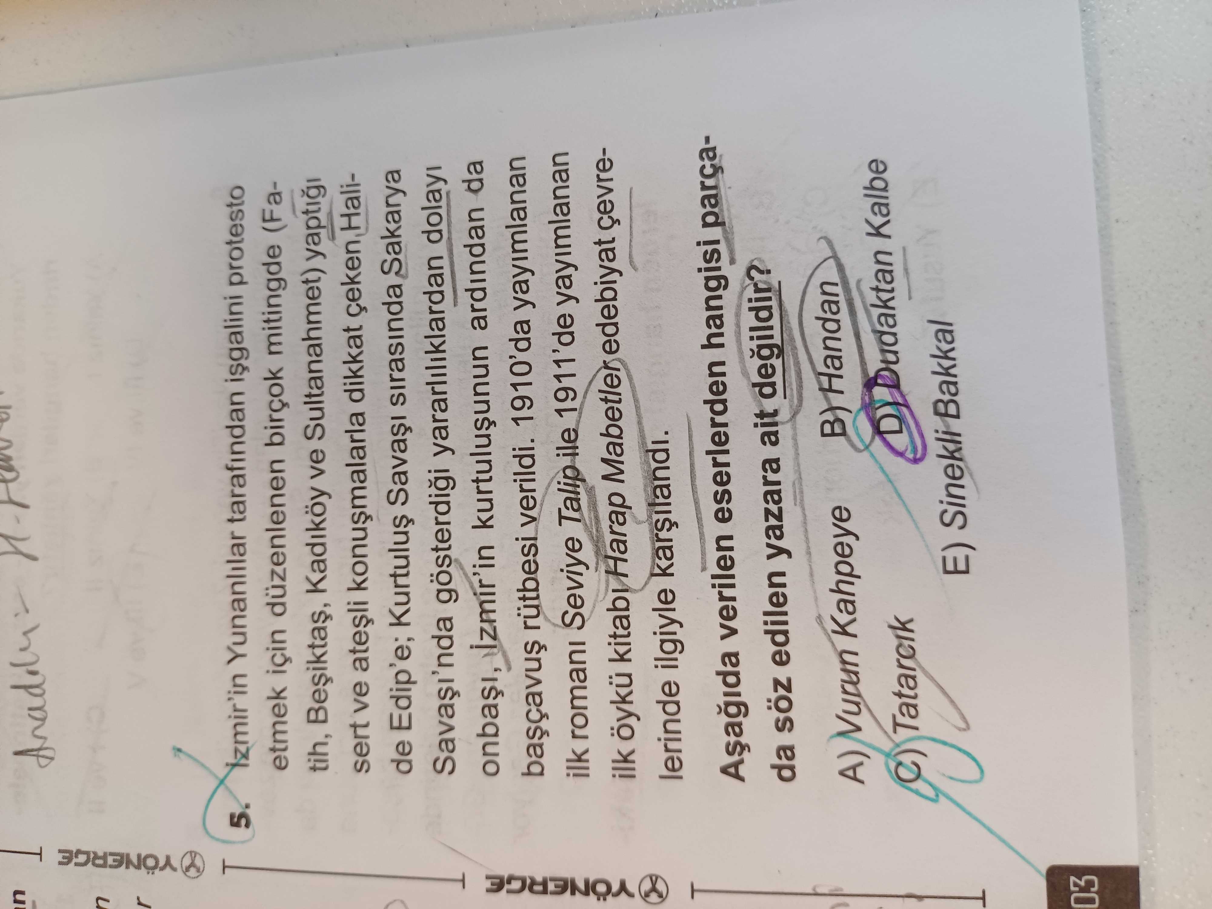 İzmir'in Yunanlılar tarafından işgalini protesto etmek için düzenlenen birçok mitingde (Fatih