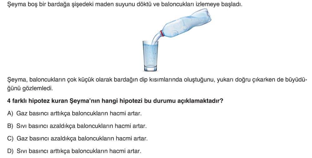 Şeyma boş bir bardağa şişedeki maden suyunu döktü ve baloncukları izlemeye başladı. Şeyma