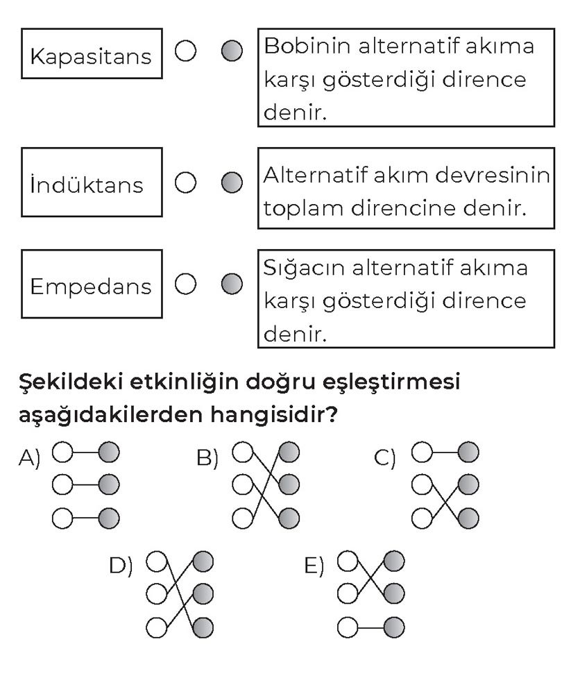 Kapasitans - Bobinin alternatif akıma karşı gösterdiği dirence denir. İndüktans - Alternatif akım