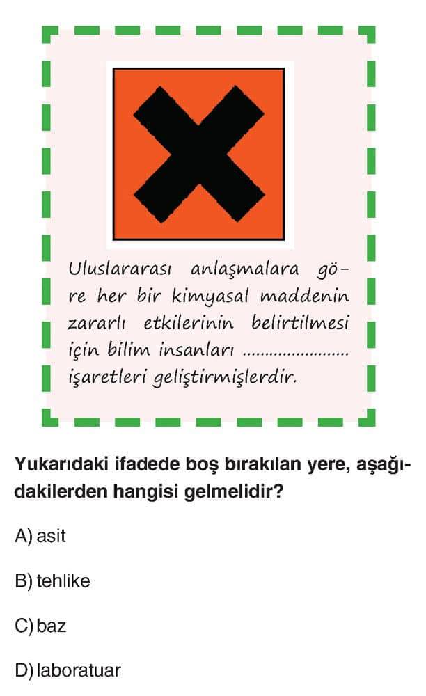 Uluslararası anlaşmalara göre her bir kimyasal maddenin zararlı etkilerinin belirtilmesi için bilim