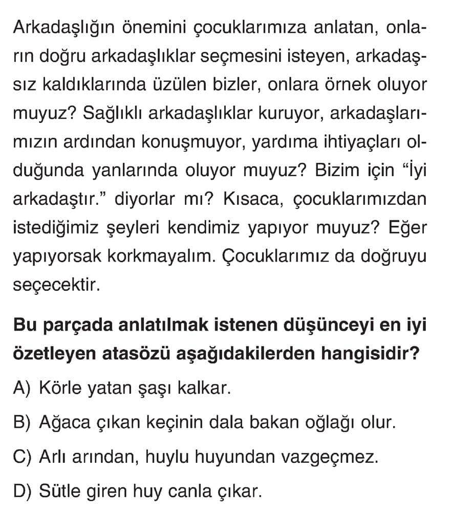 Arkadaşlığın önemini çocuklarımıza anlatan, onların doğru arkadaşlıklar seçmesini isteyen