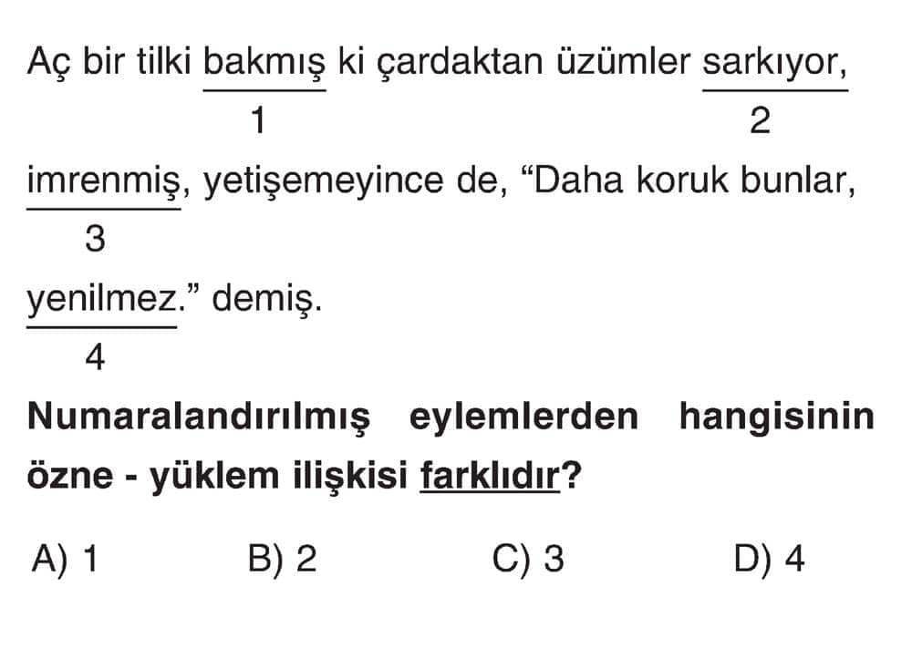 Aç bir tilki bakmış ki çardaktan üzümler sarkıyor, 1 2 imrenmiş, yetişemeyince de, "Daha koruk