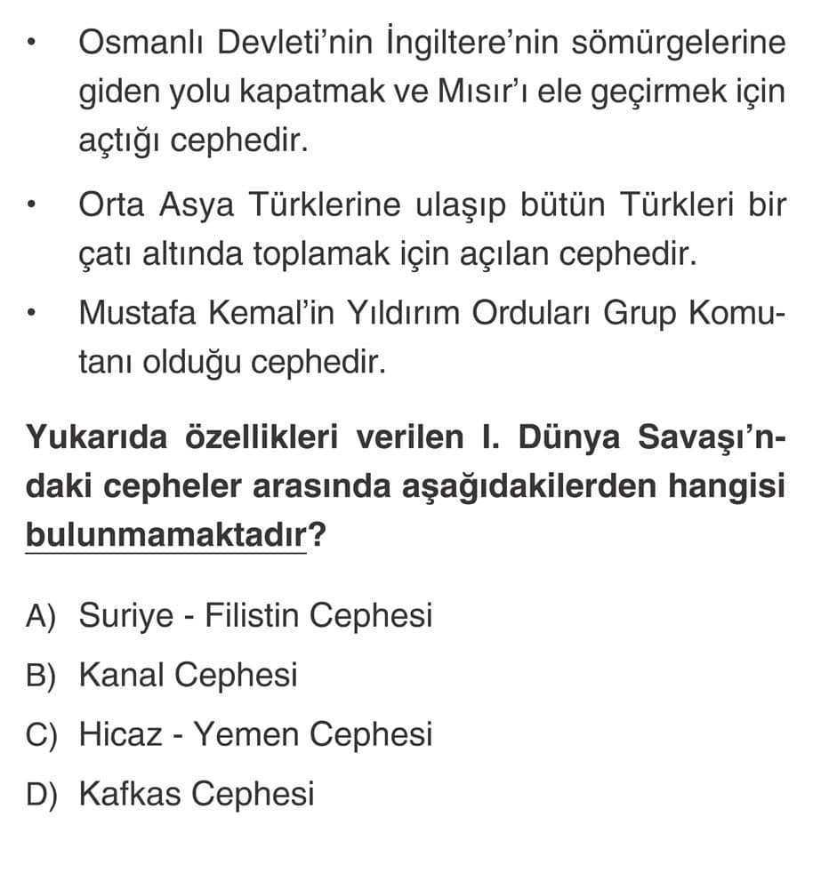 • Osmanlı Devleti'nin İngiltere'nin sömürgelerine giden yolu kapatmak ve Mısır'ı ele geçirmek için