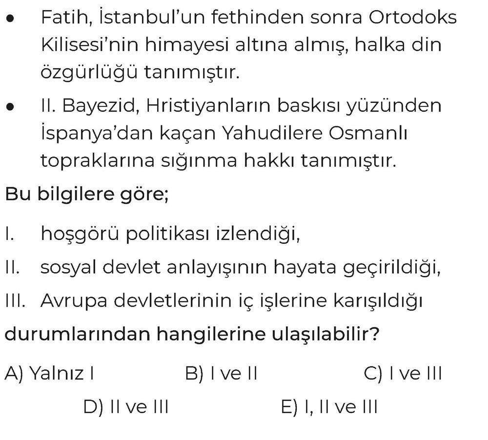 • Fatih, İstanbul'un fethinden sonra Ortodoks Kilisesi'nin himayesi altına almış, halka din