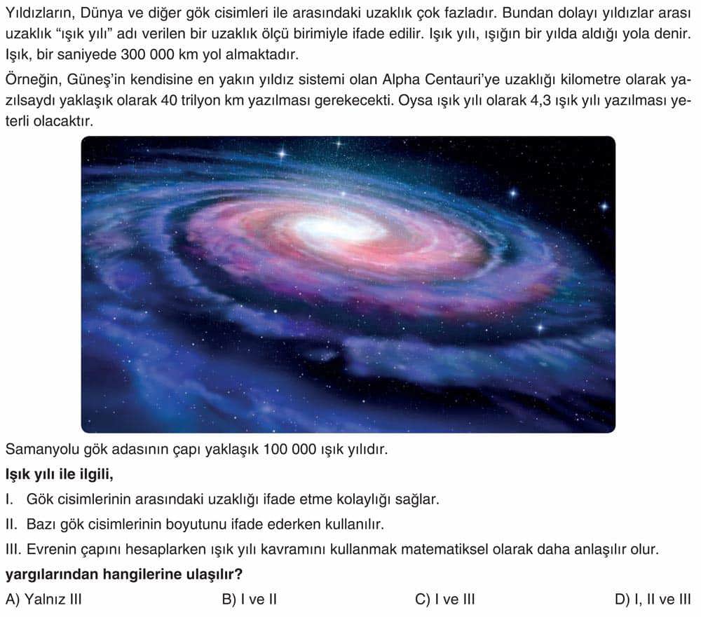 Yıldızların, Dünya ve diğer gök cisimleri ile arasındaki uzaklık çok fazladır. Bundan dolayı