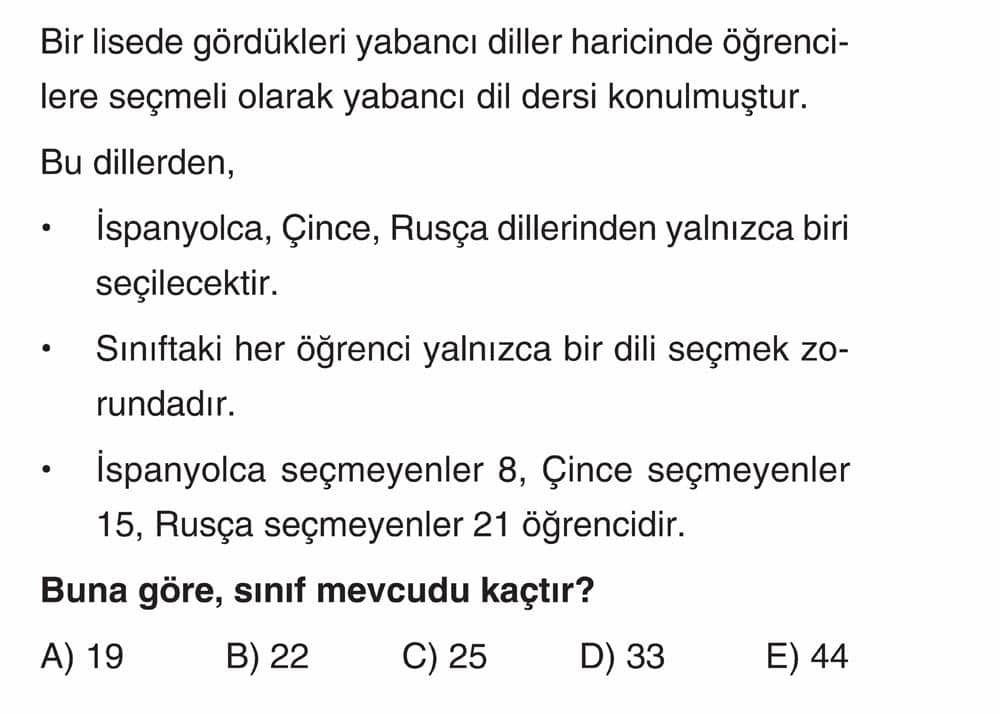 Bir lisede gördükleri yabancı diller haricinde öğrencilere seçmeli olarak yabancı dil dersi