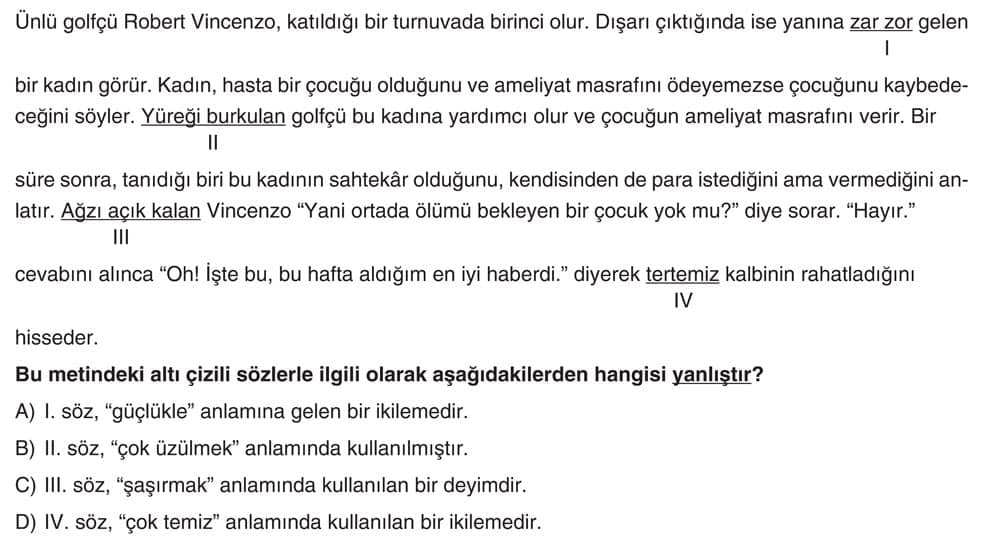 Ünlü golfçü Robert Vincenzo, katıldığı bir turnuvada birinci olur. Dışarı çıktığında ise yanına zor