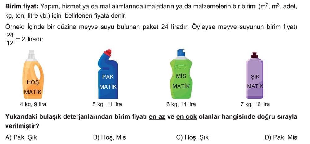 Birim fiyat: Yapım, hizmet ya da mal alımlarında imalatların ya da malzemelerin bir birimi (m², m³