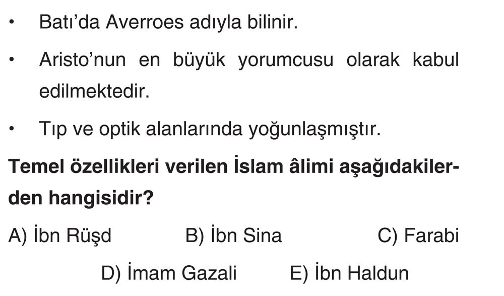 • Batı'da Averroes adıyla bilinir. • Aristo'nun en büyük yorumcusu olarak kabul edilmektedir. • Tıp