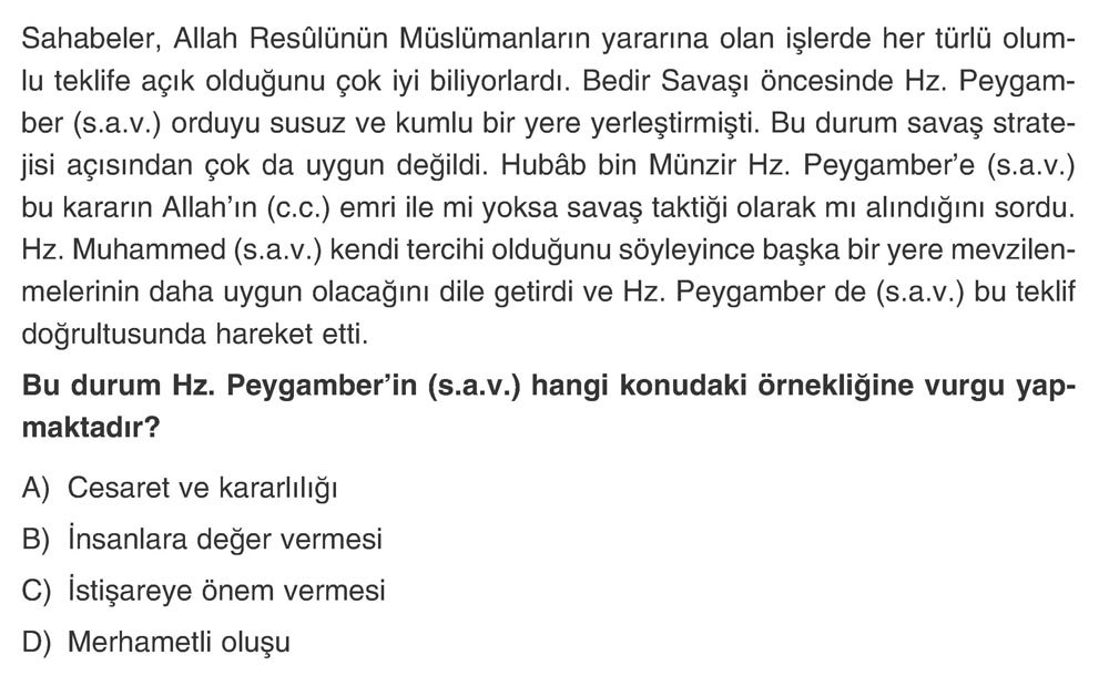 Sahabeler, Allah Resülünün Müslümanların yararına olan işlerde her türlü olum-lu teklife açık
