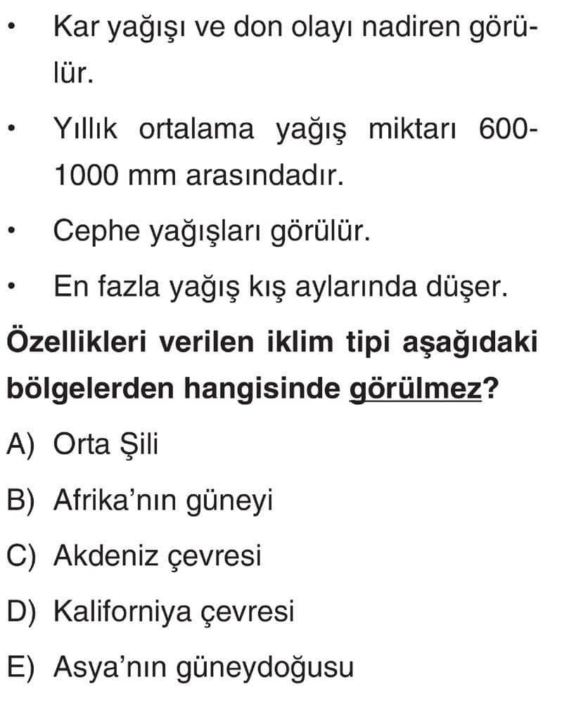 • Kar yağışı ve don olayı nadiren görülür. • Yıllık ortalama yağış miktarı 600-1000 mm arasındadır