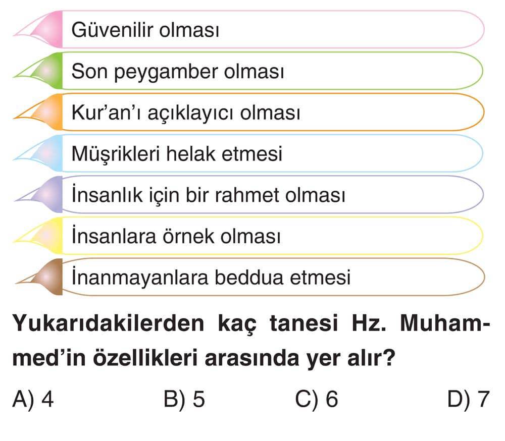 Güvenilir olması Son peygamber olması Kur'an'ı açıklayıcı olması Müşrikleri helak etmesi İnsanlık