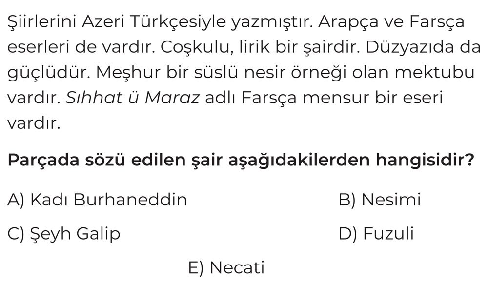 Şiirlerini Azeri Türkçesiyle yazmıştır. Arapça ve Farsça eserleri de vardır. Coşkulu, lirik bir