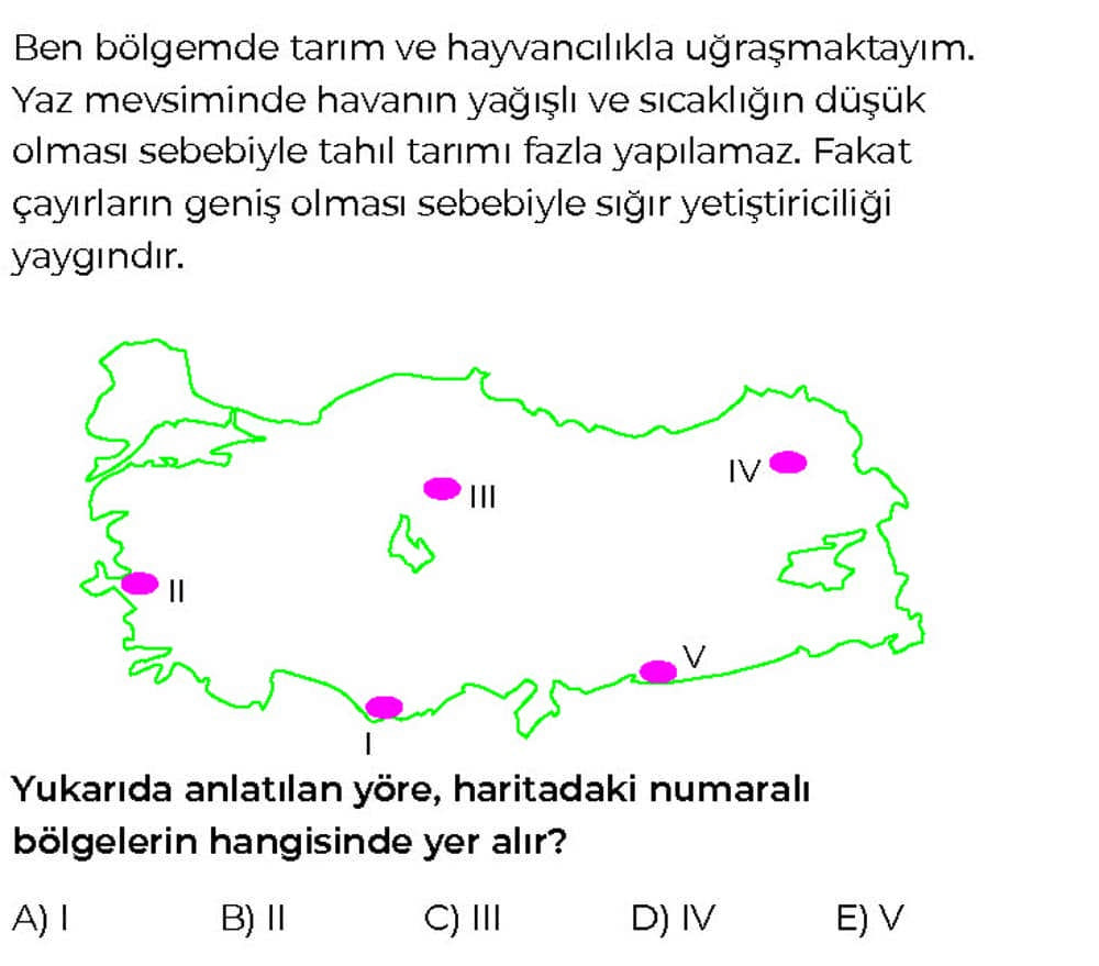 Ben bölgemde tarım ve hayvancılıkla uğraşmaktayım. Yaz mevsiminde havanın yağışlı ve sıcaklığın