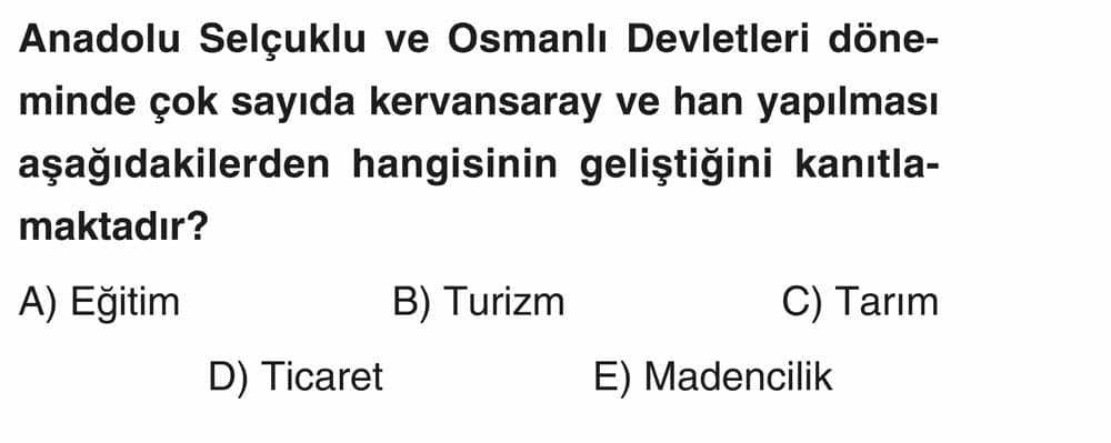 Anadolu Selçuklu ve Osmanlı Devletleri döneminde çok sayıda kervansaray ve han yapılması