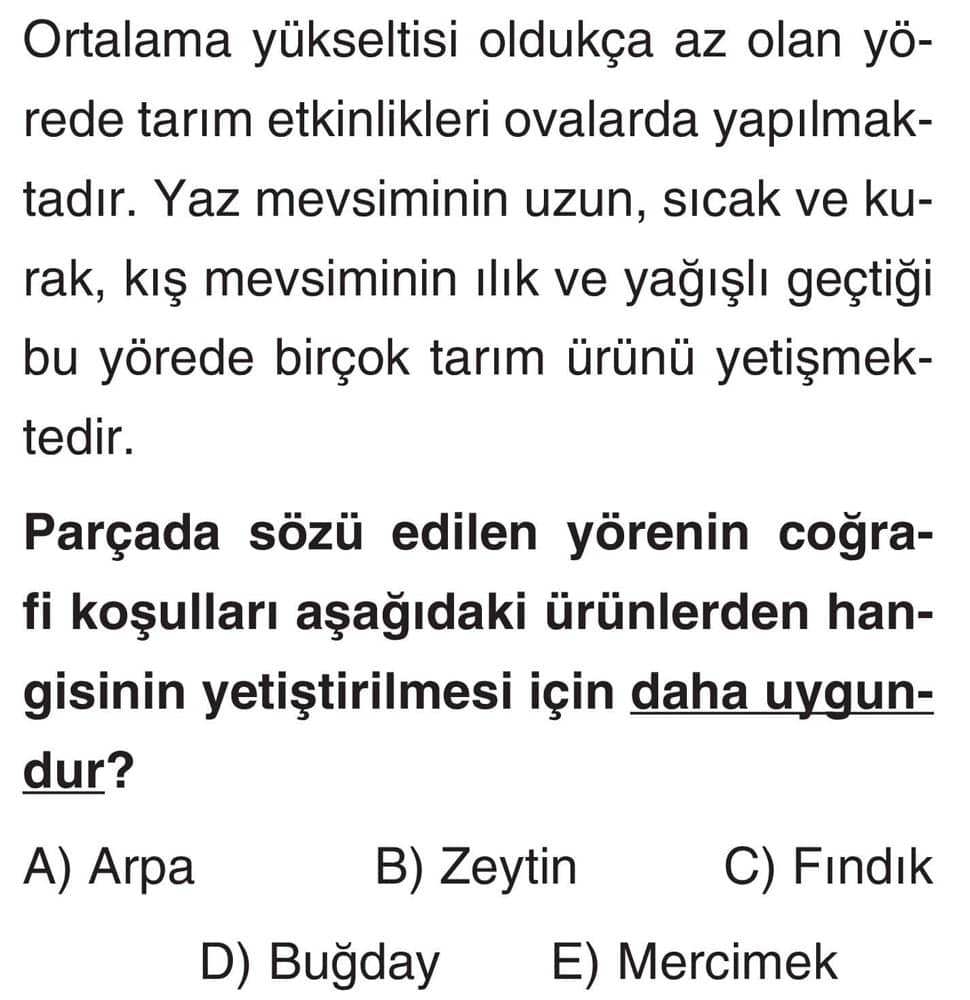 Ortalama yükseltisi oldukça az olan yörede tarım etkinlikleri ovalarda yapılmaktadır. Yaz mevsiminin