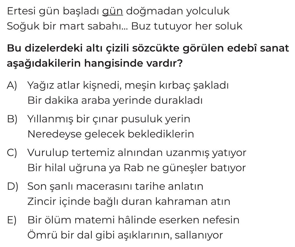Ertesi gün başladı gün doğmadan yolculuk Soğuk bir mart sabahı... Buz tutuyor her soluk Bu