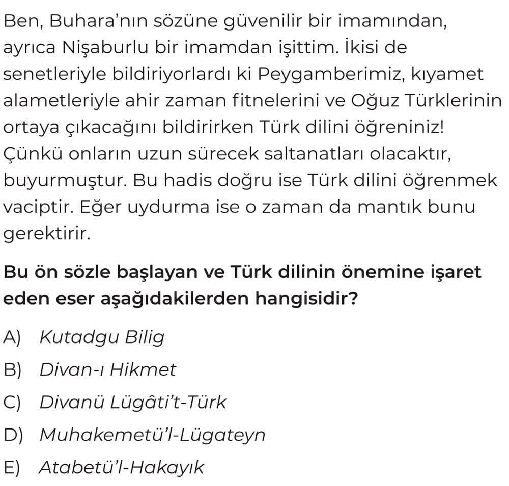 Ben, Buhara'nın sözüne güvenilir bir imamından, ayrıca Nişaburlu bir imamdan işittim. İkisi de