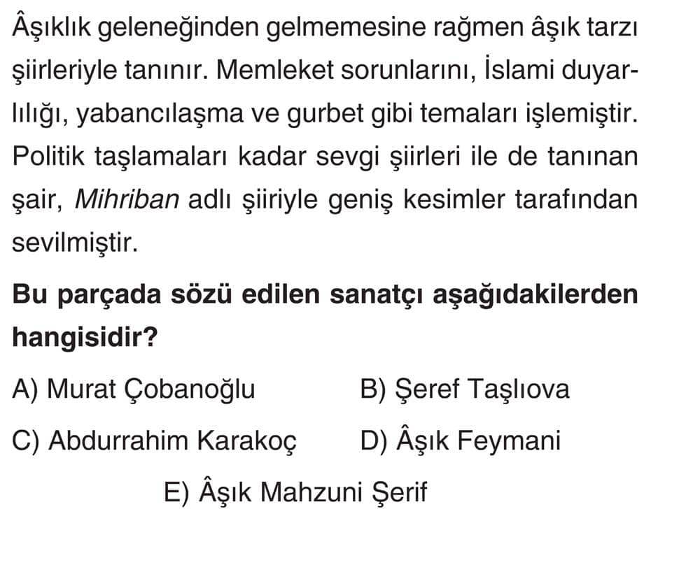 Âşıklık geleneğinden gelmemesine rağmen âşık tarzı şiirleriyle tanınır. Memleket sorunlarını, İslami