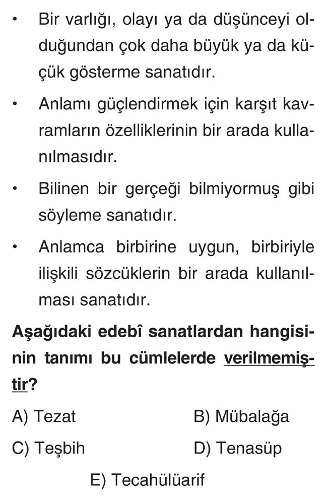 • Bir varlığı, olayı ya da düşünceyi olduğundan çok daha büyük ya da küçük gösterme sanatıdır. •