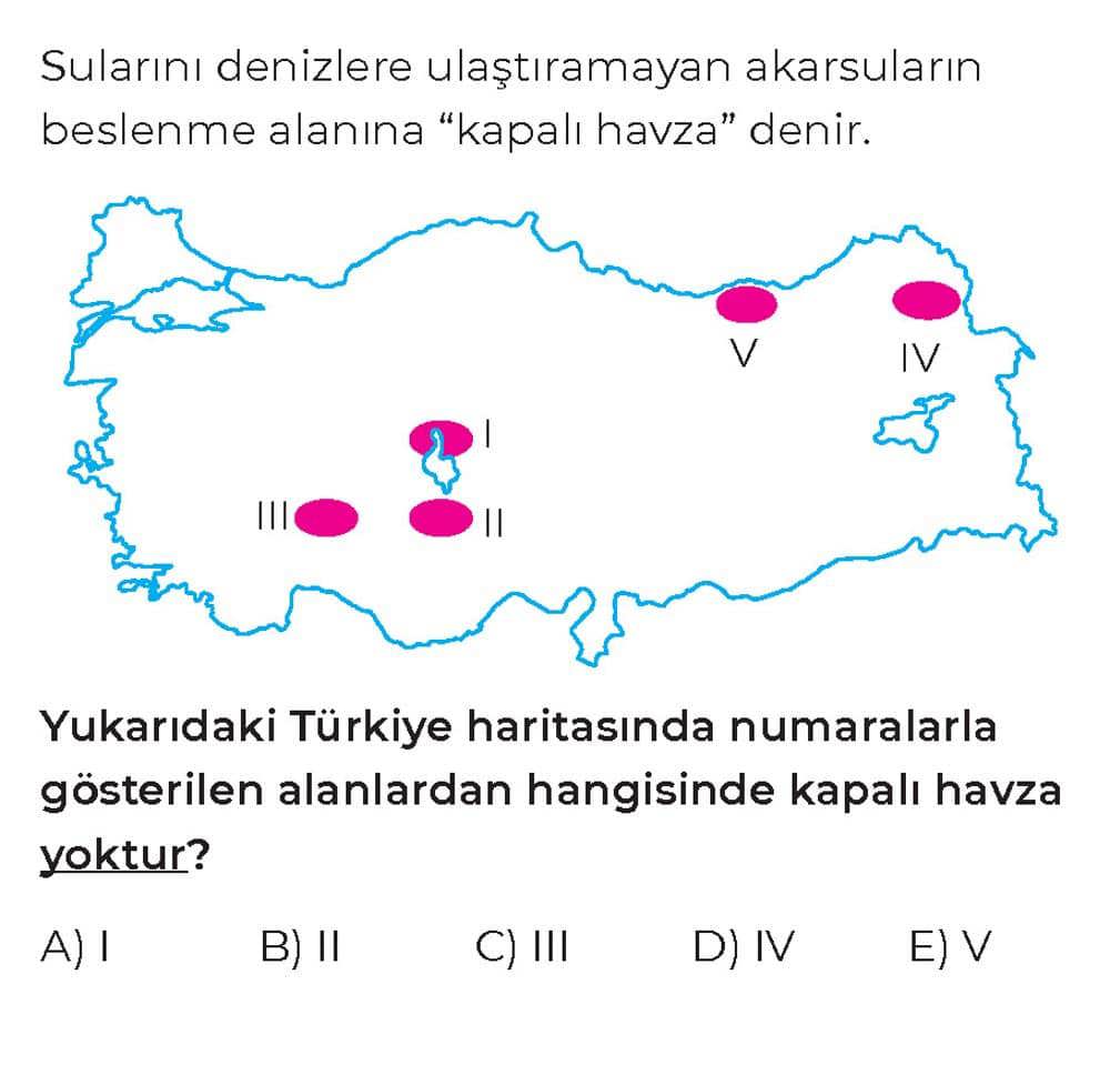 Sularını denizlere ulaştıramayan akarsuların beslenme alanına "kapalı havza" denir. Yukarıdaki