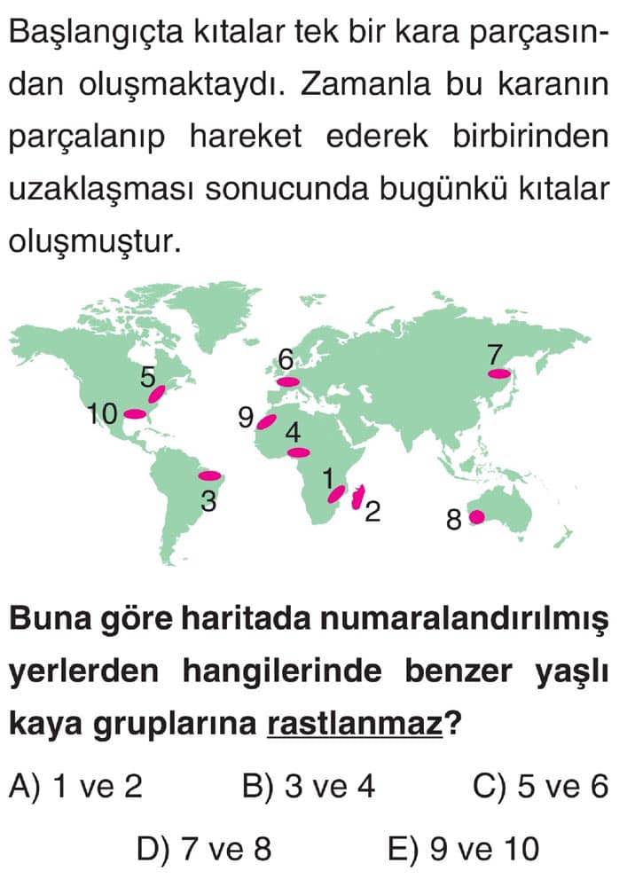 Başlangıçta kıtalar tek bir kara parçasından oluşmaktaydı. Zamanla bu karanın parçalanıp hareket