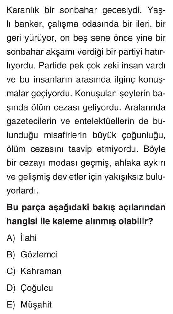 Karanlık bir sonbahar gecesiydi. Yaşlı banker, çalışma odasında bir ileri, bir geri yürüyor, on beş