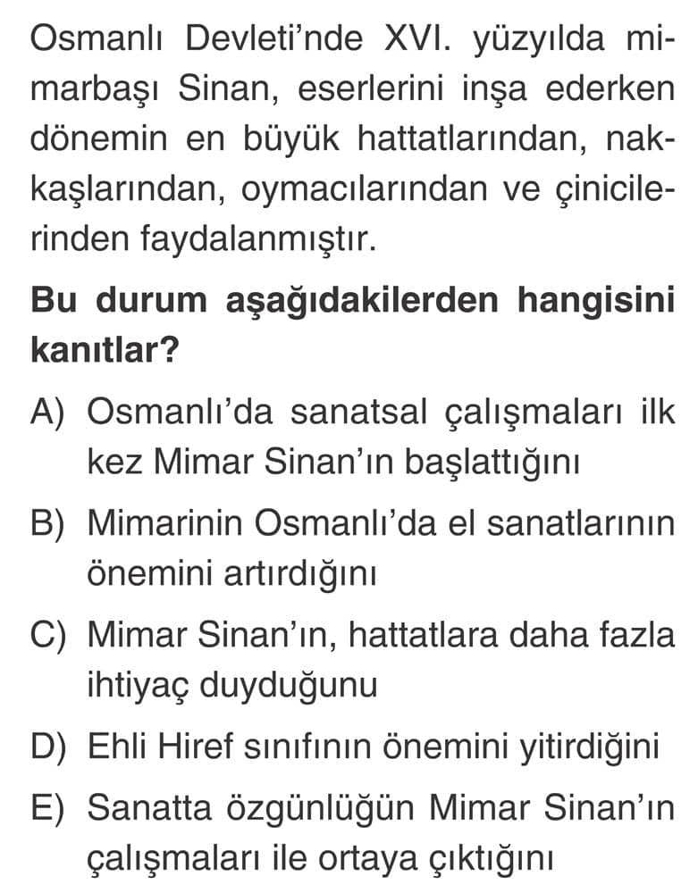 Osmanlı Devleti'nde XVI. yüzyılda mimarbaşı Sinan, eserlerini inşa ederken dönemin en büyük