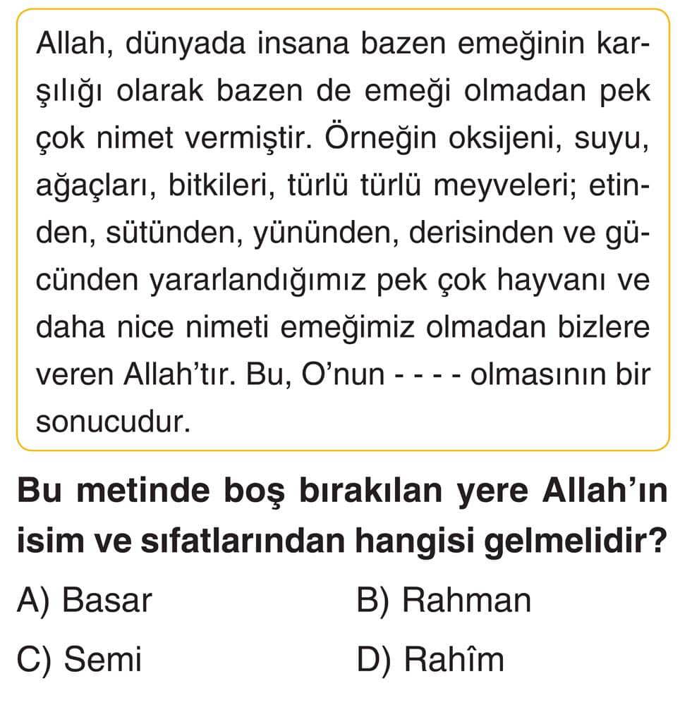 Allah, dünyada insana bazen emeğinin karşılığı olarak bazen de emeği olmadan pek çok nimet